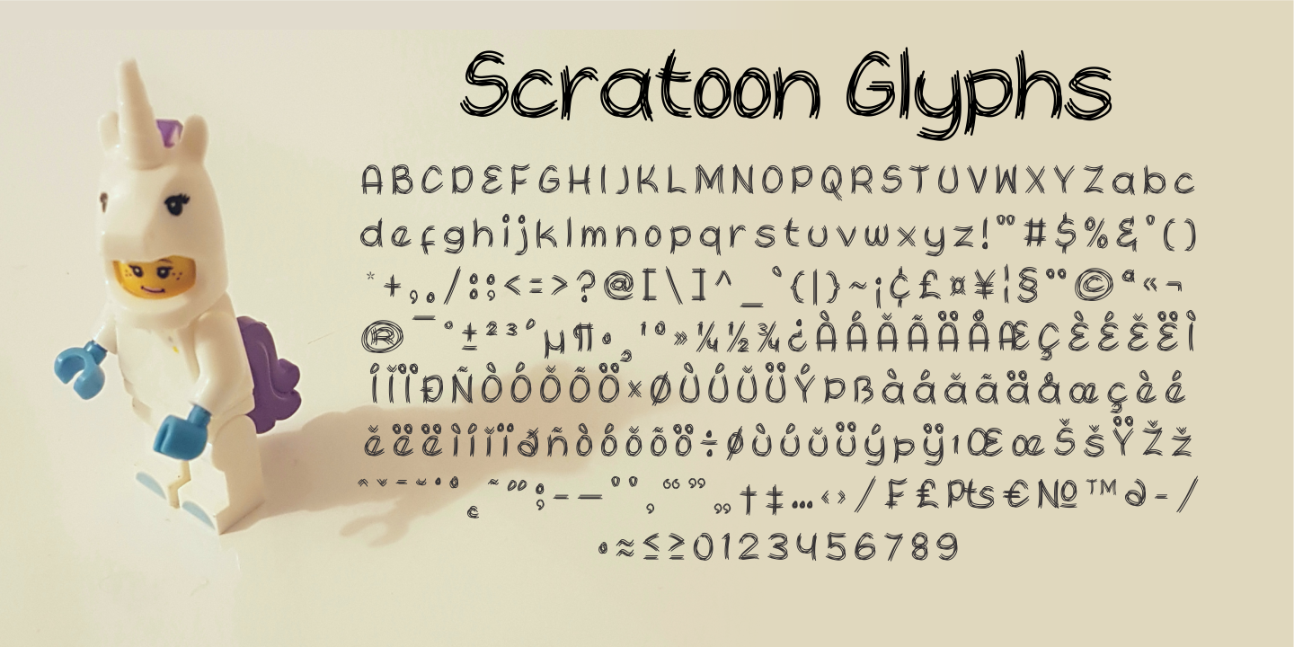 Example font Scratoon #2